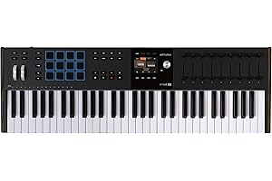 Arturia KeyLab 61 mk3 Black — 61 Key USB MIDI Keyboard Controller with Analog Lab Pro Software Included