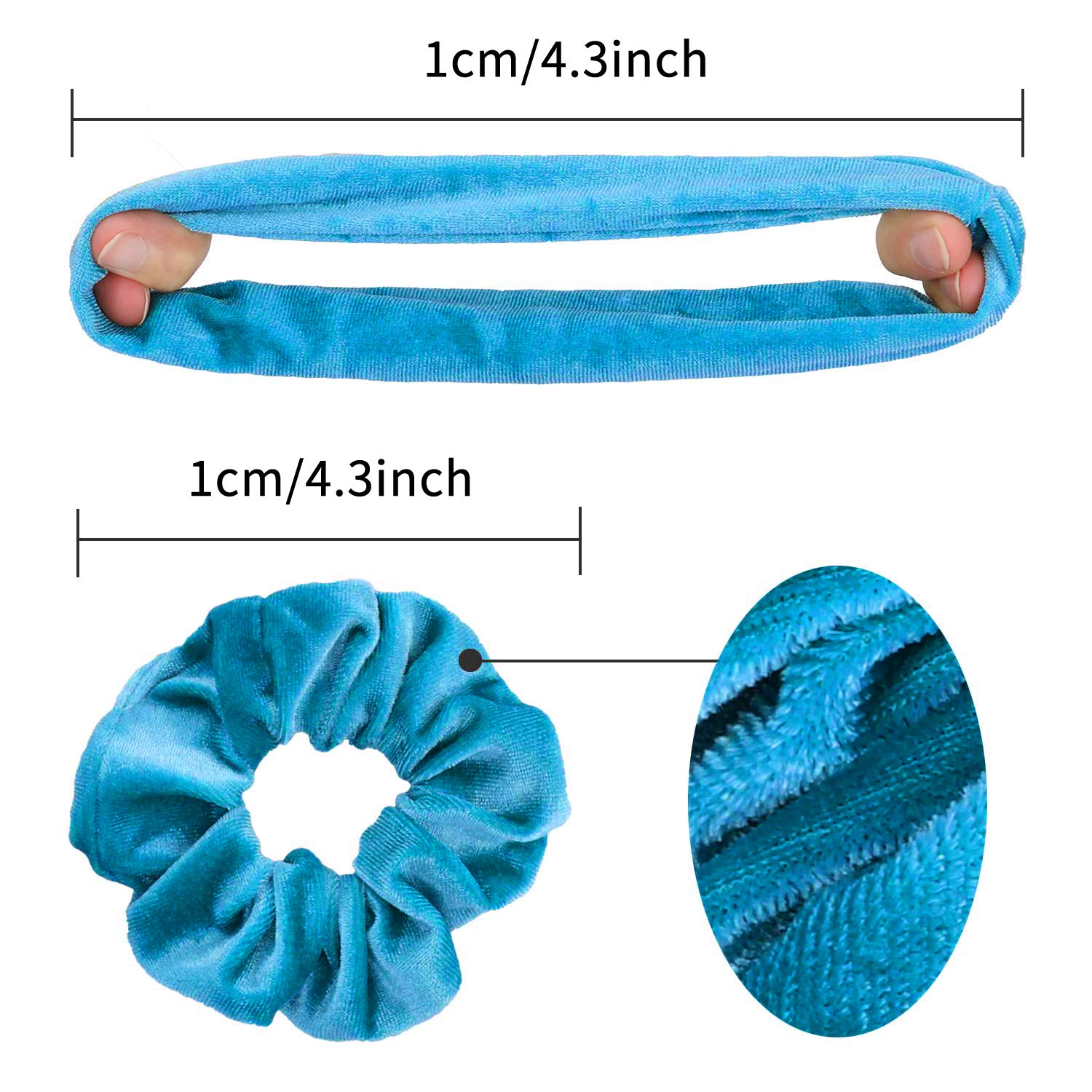 75 Pcs Premium Velvet Hair Scrunchies Silk Scrunchies Chiffon Flower Hair Bands for Women or Girls Hair Accessories with Gift Bag, Great Gift for Birthday ，Party，Halloween ，Thanksgiving，Christmas New Year : Beauty
