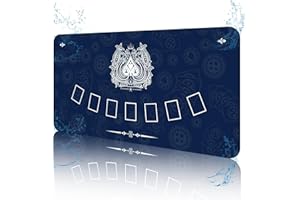 FURUISEN 70" x 35" Waterproof Poker Table Mat, Super Soft Texas Hold'em Poker Mat with Smooth Premium Surface,Portable Zipper Handbag for Parties, Home Entertainment, Blackjack/Casino Game Night