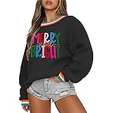 LOMON Crewneck Sweatshirt for Women Casual Oversized Pullover Hoodies Long Sleeve Fleece Tops Sweater