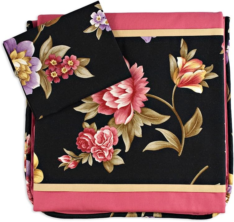Embroidered Casket Accessory Set - Nature & Floral - Handmade in Wisconsin (Peonies)