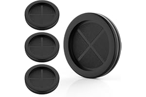 AIFEIER ET Firewall Rubber Grommets 2-1/8" ID 2-1/2" Drill Hole Double-Sided Hole Plugs for Wire Protection - 4 PCS