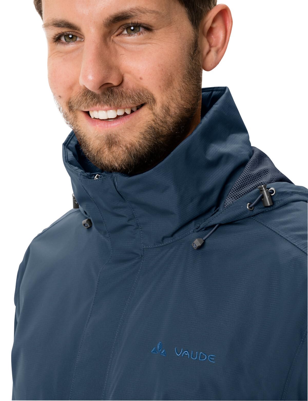 VAUDE Herren Regenjacke Escape Light Jacket, leicht, wasser- und winddicht, atmungsaktiv, dark sea uni, S 6