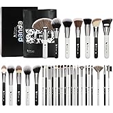 DUcare Professional Makeup Brushes Set 31Pcs Panda Series Makeup Brush Set Kabuki Foundation Blending Face Powder Blush Concealers Eye Shadows With Leather Case Organizer