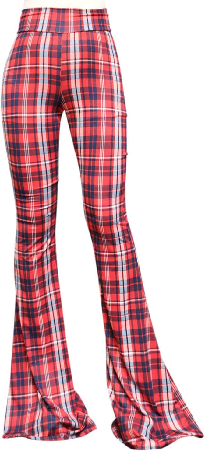 ShopMyTrend SMT Women's High Waist Wide Leg Long Palazzo Bell Bottom Yoga Pants