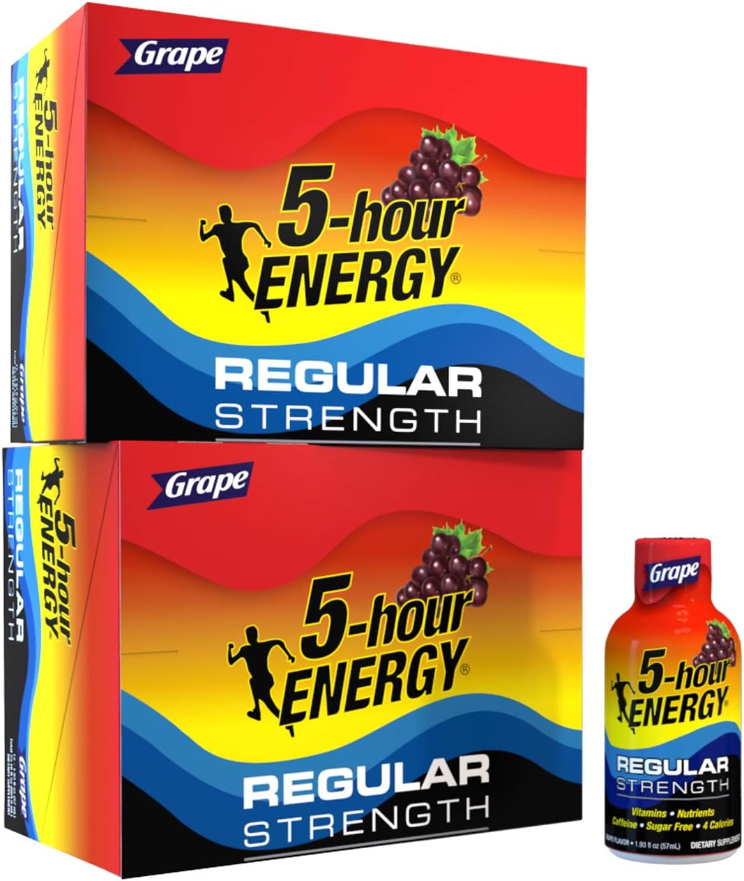 5-hour ENERGY Shot, Regular Strength Pomegranate, 1.93 Ounce, 24 Count: Health & Personal Care