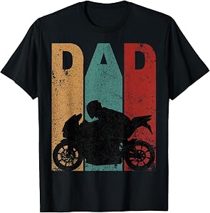 Vintage Sport Bike Dad Biker Motorcycle T-Shirt