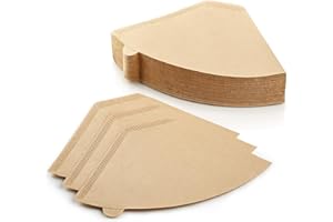 GOODCUPS 100 Pcs #4 Unbleached Paper Coffee Filters for Cuisinart, Ninja, BLACK+DECKER & other 8-12 Cup Coffee Makers - Perfect for Pour Over and Drip Coffee