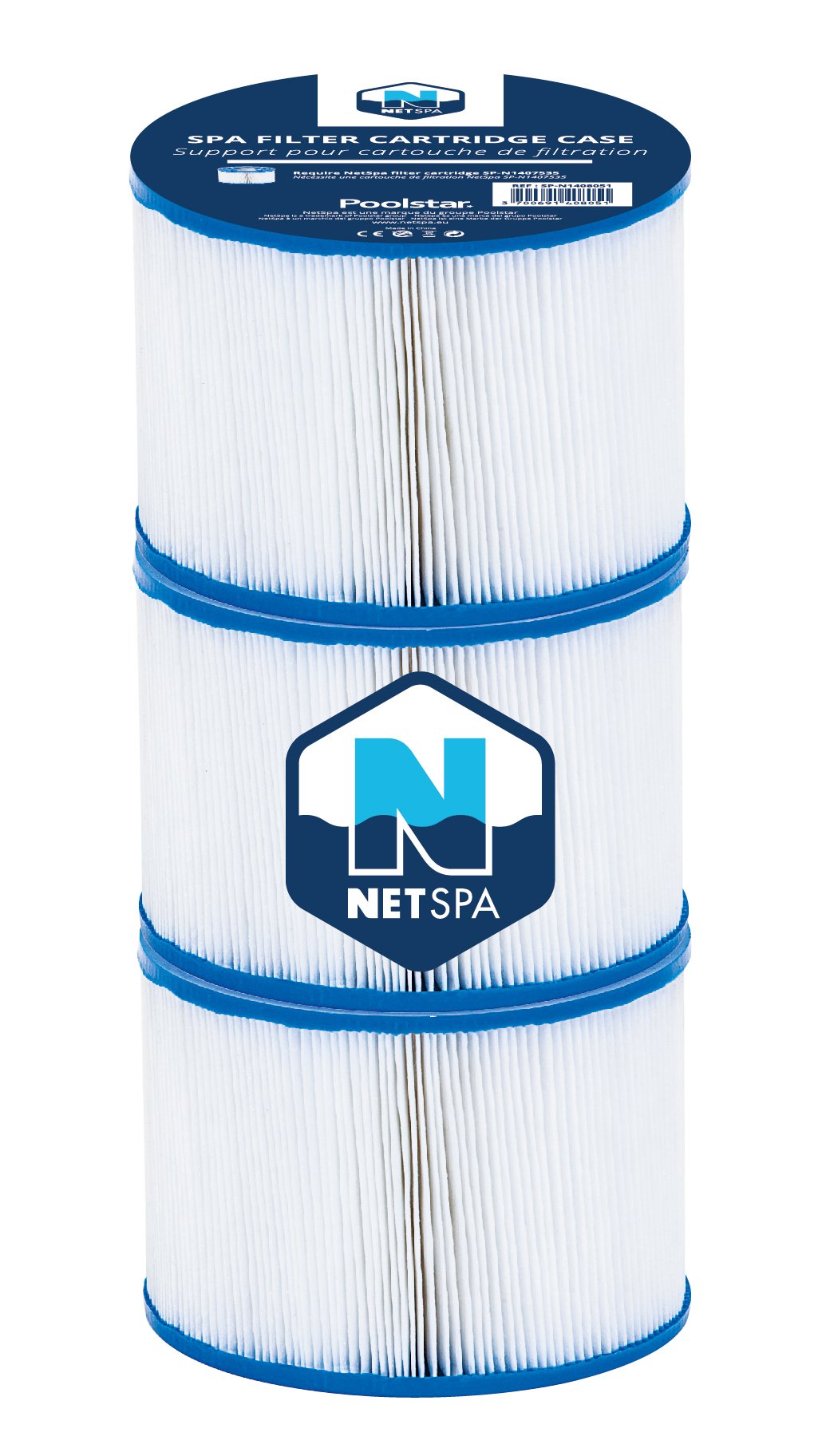N NETSPA SP-N1407535 Filter Cartridge for Spa, White, 6 Seater