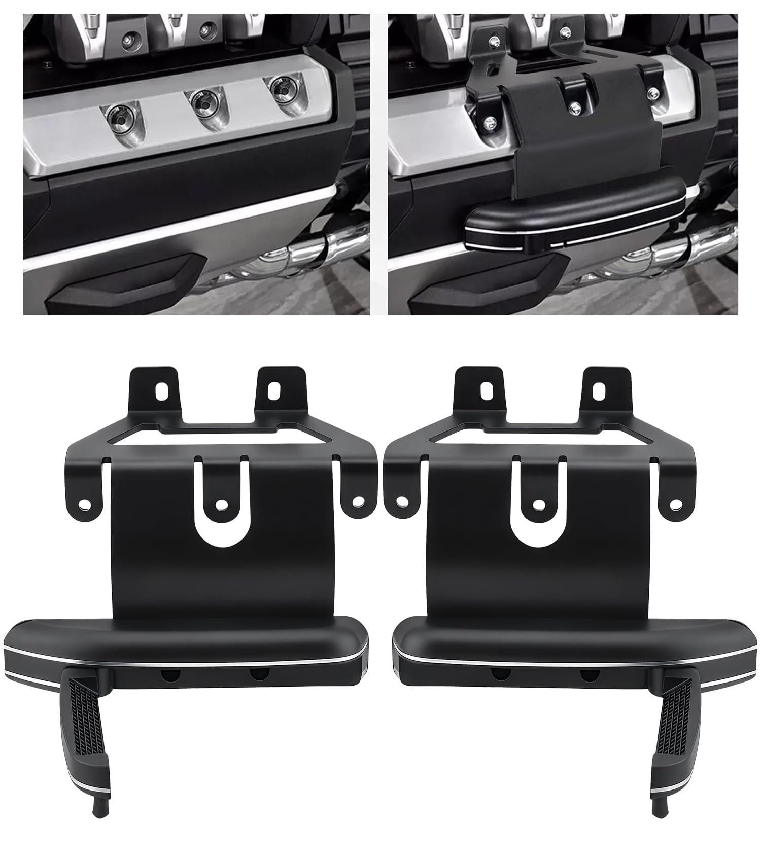 Photo 1 of Flip-out Adjustable Highway Pegs Footrest Pedals Brackets Compatible with Honda Goldwing 1800 GL1800 F6B 2018-2025