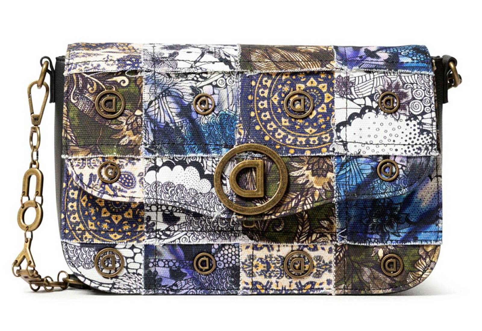 Desigual Women's Accessories Fabric Across Body Bag, Black, U