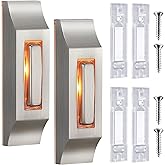 Enhon Solid Nickel Doorbell Button,Sleek Metal LED Botswana