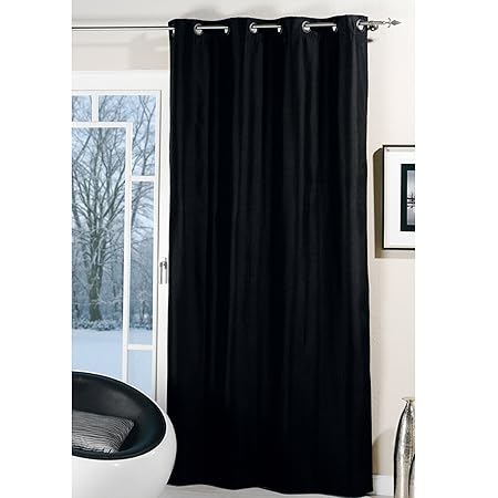 Brandsseller Thermo Ösenschal Thermovorhang mit Ösen Dekoschal - Blickdicht - Wind- und Kälteabweisend - Größe: 135 x 245 cm 