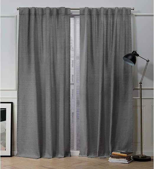 Amazon Com Nicole Miller Mellow Slub Hidden Tab Top Curtain Panel