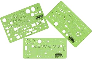 Rapidesign Electrical/Electronics Symbol Templates Set, 3 Templates (R300)