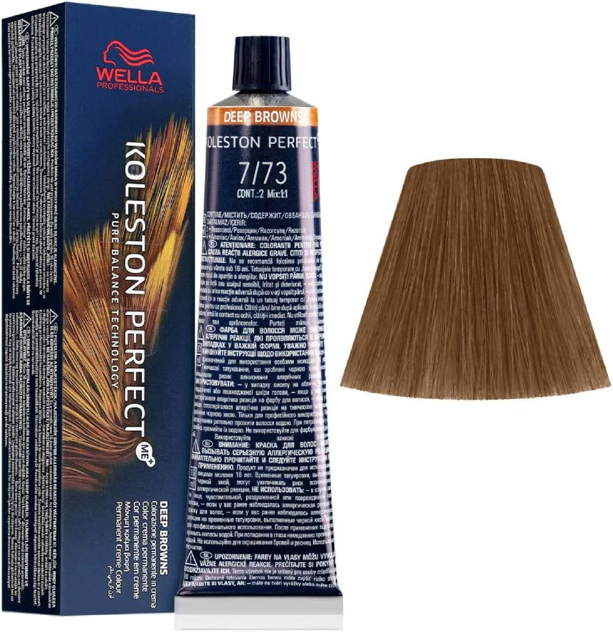 Wella Koleston Perfect Me+ 7/73 Hair Colour, 60 ml, 60 ml (Pack of 1)