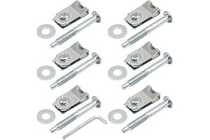 Aynaxcol 6 Sets 924-313 Truck Bed Mounting Hardware Kit, Bolts Captured Nuts Replacement for Ford F Series 150 Replacement fo