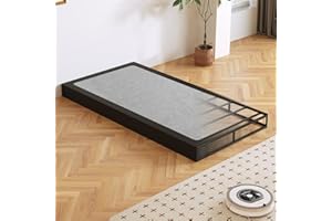 Arhomefurni Box Spring, Metal Frame Mattress Foundation with Fabric Cover, Easy Assembly, Noise-Free (5 Inch, Twin)