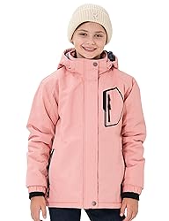 MoFiz Girls Ski Jacket Waterproof Fleece Lined