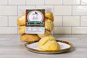 Ackroyd's Scottish Bakery One Dozen Fresh Baked Scones - Afternoon Tea, Breakfast in Bed, Brunch (360 grams, Plain)