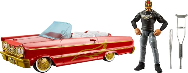 MATTEL WWE ACTION FIGURE & TOY VEHICLE SET,...