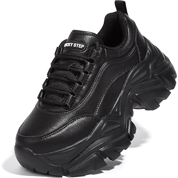 ANUFER Women's Goth Punk High Top Platform Chunky Sneakers