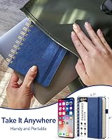 WEMATE Spiral Password Book with Alphabetical Tabs Navy Blue 12x15cm view 6