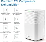 Hangsun DL12 12L Dehumidifier with Digital Humidity Display 24H Timer view 2