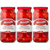 Mezzetta Fresno Chili Peppers, 16 oz (Pack of 3) | Hot pickled peppers add crisp texture and bold heat to sandwiches, tacos, pizza, nachos and recipes.
