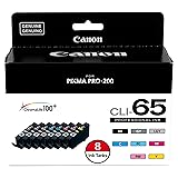 Canon CLI-65 Genuine Eight Color Pack, Compatible