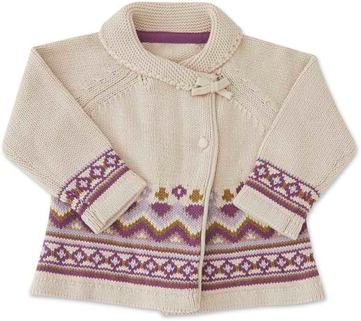 girls plum cardigan