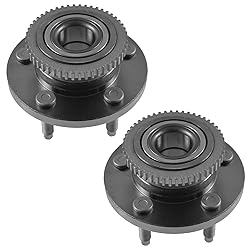 TRQ Front Wheel Hub Bearings Assembly Set