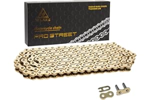 HILAKE 428 Motorcycle Chain 122 Links Non O-Ring Heavy Duty Drive Chain for Motorcycle Bicycle Go Kart Mini Trail Bike