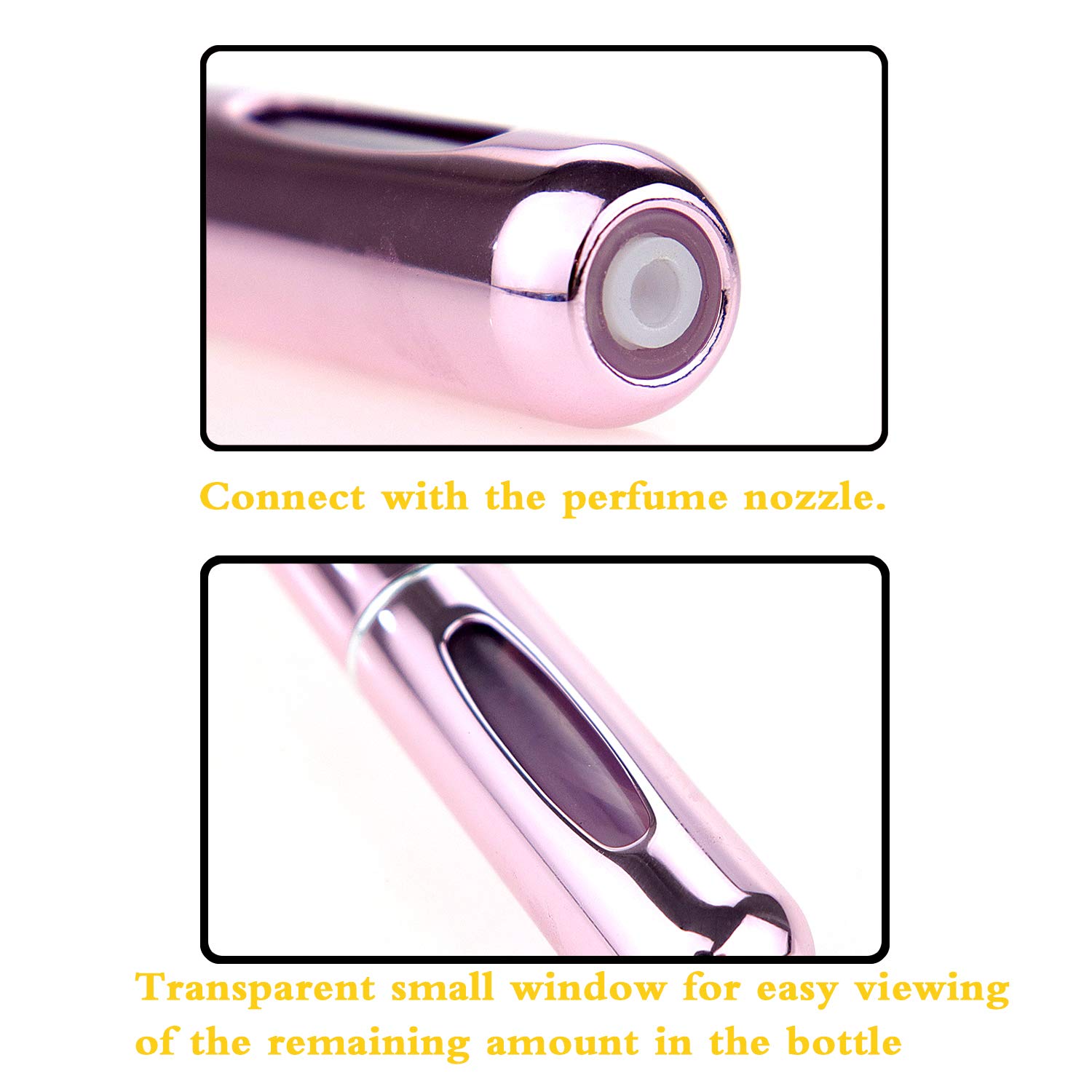 Portable Mini Refillable Perfume Atomizer Bottle，Atomizer Perfume Bottle, Refillable Perfume Spray, Scent Pump Case, Perfume Atomizer Refillable Travel 4 Pcs Pack of 5ml : Beauty