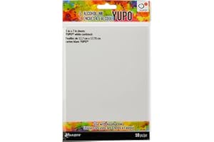 Ranger RGRTAC.49715 Tholtz Alcohol Ink Yupo Paper 5x7 White