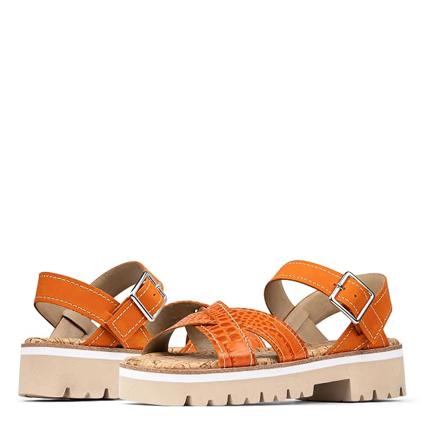 DONALD PLINER WOMEN’S LUG SOLE SLINGBACK SANDAL, SADDLE