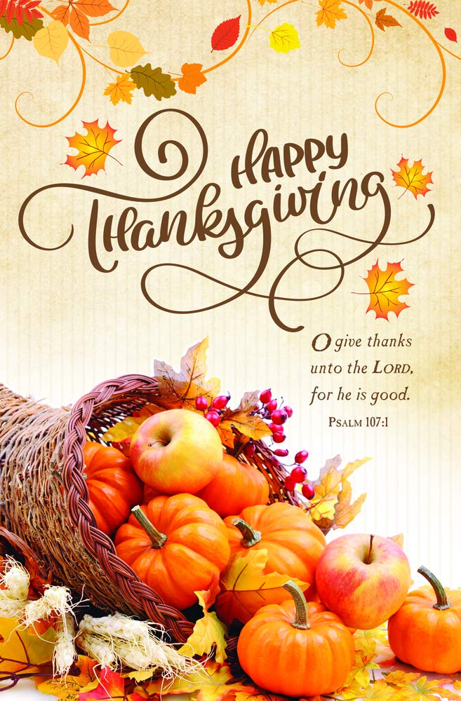 Happy Thanksgiving Scripture Images Bulletin - Happy Thanksgiving : Warner Press: Amazon.fr: Livres