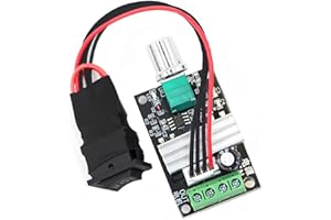 NEWNEWLIU DC Motor Speed Controller, 6V/12V/24V/28V/3A/80W PWM Speed Adjustable Reversible Switch 1203BB Motor Driver Reversing for Fan, Fish Tank Pump