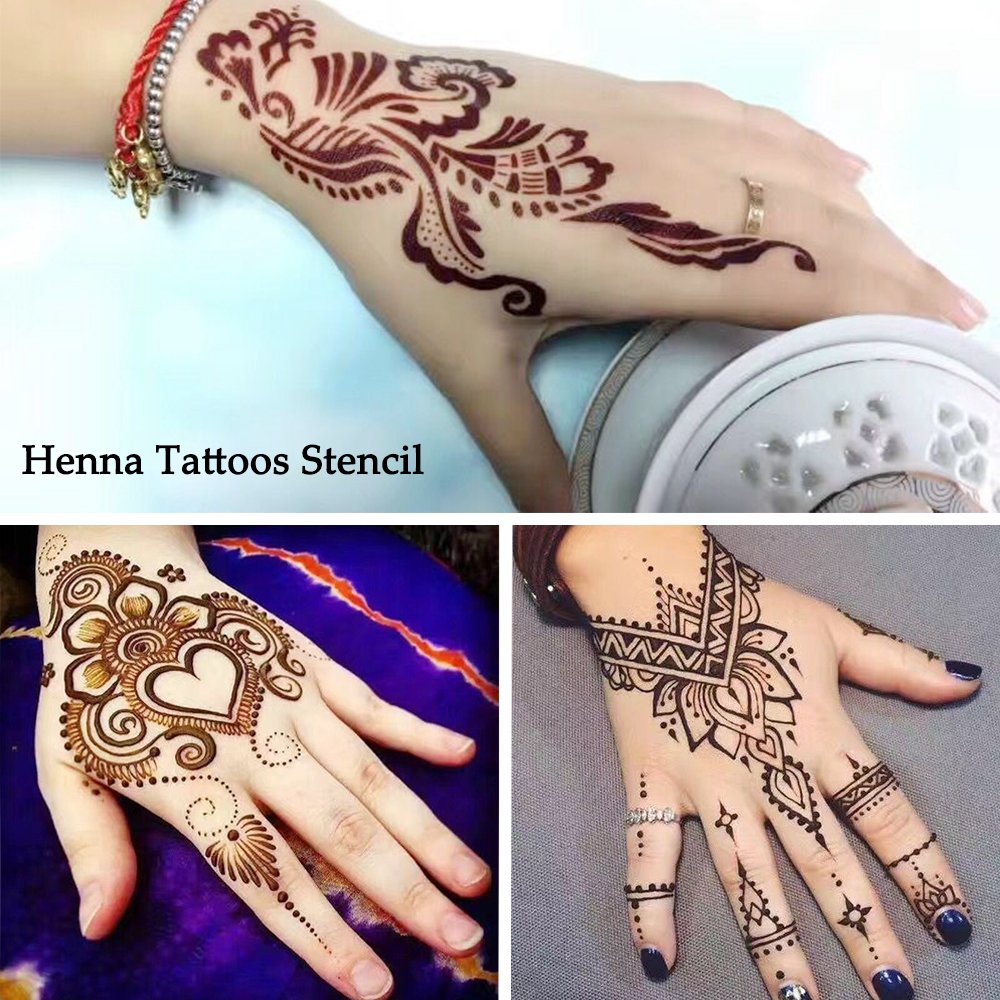 1 Set Hot Hollow Temporary Henna Tattoo