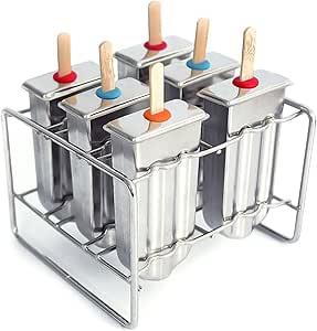 Compra Kit De Moldes Para Paletas De Helado De Acero Inoxidable - 6
