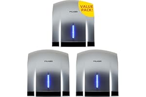 POLASEN Hand Dryers for Bathrooms Wall Mount 3 Pack Efficient Warm Cold Wind Blower Quick Drying for Commercial Industry Restrooms