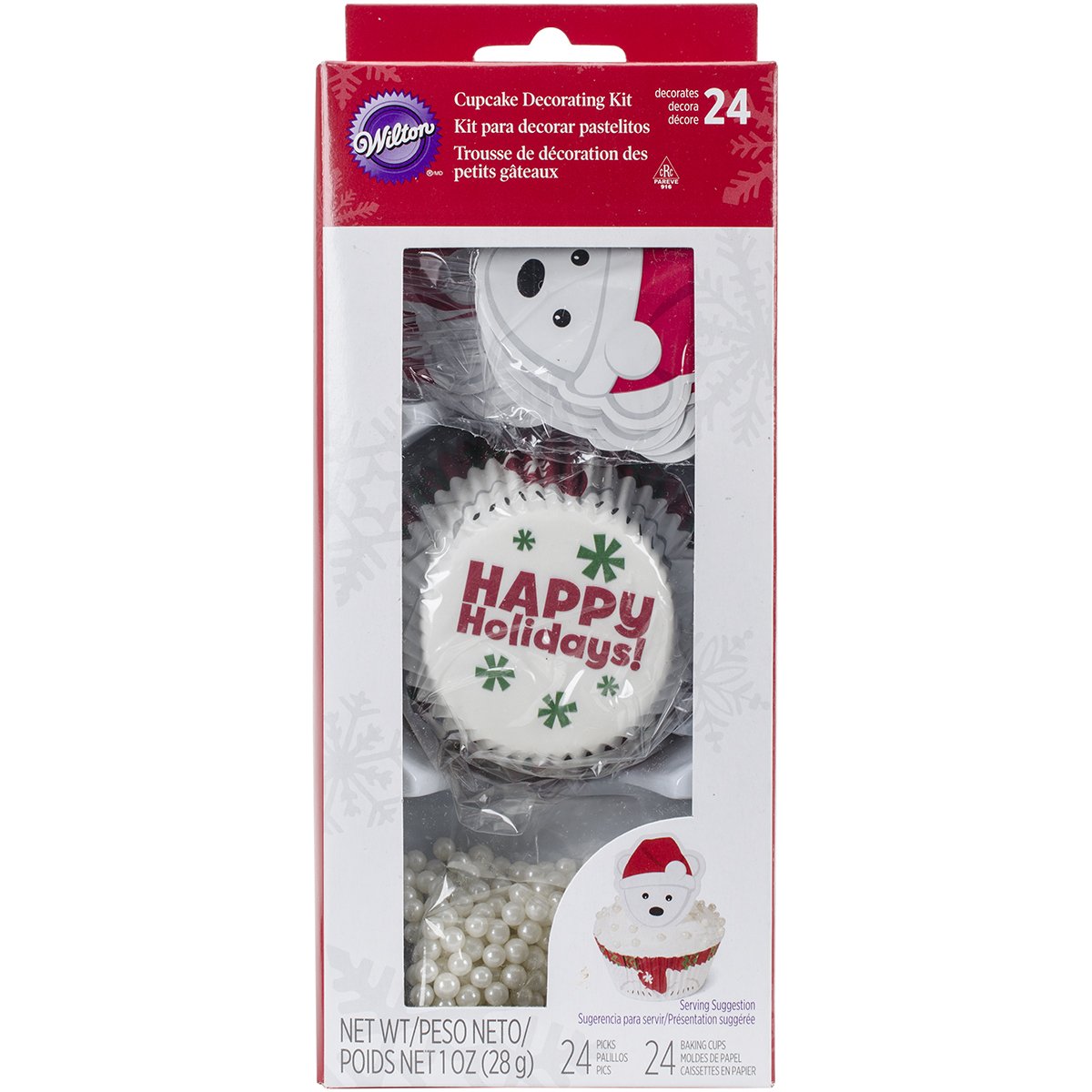Wilton Cupcake Decorating Kit Makes 24-Polar Bear, Other, Multicoloured, 5.81 x 10.89 x 24.22 cm
