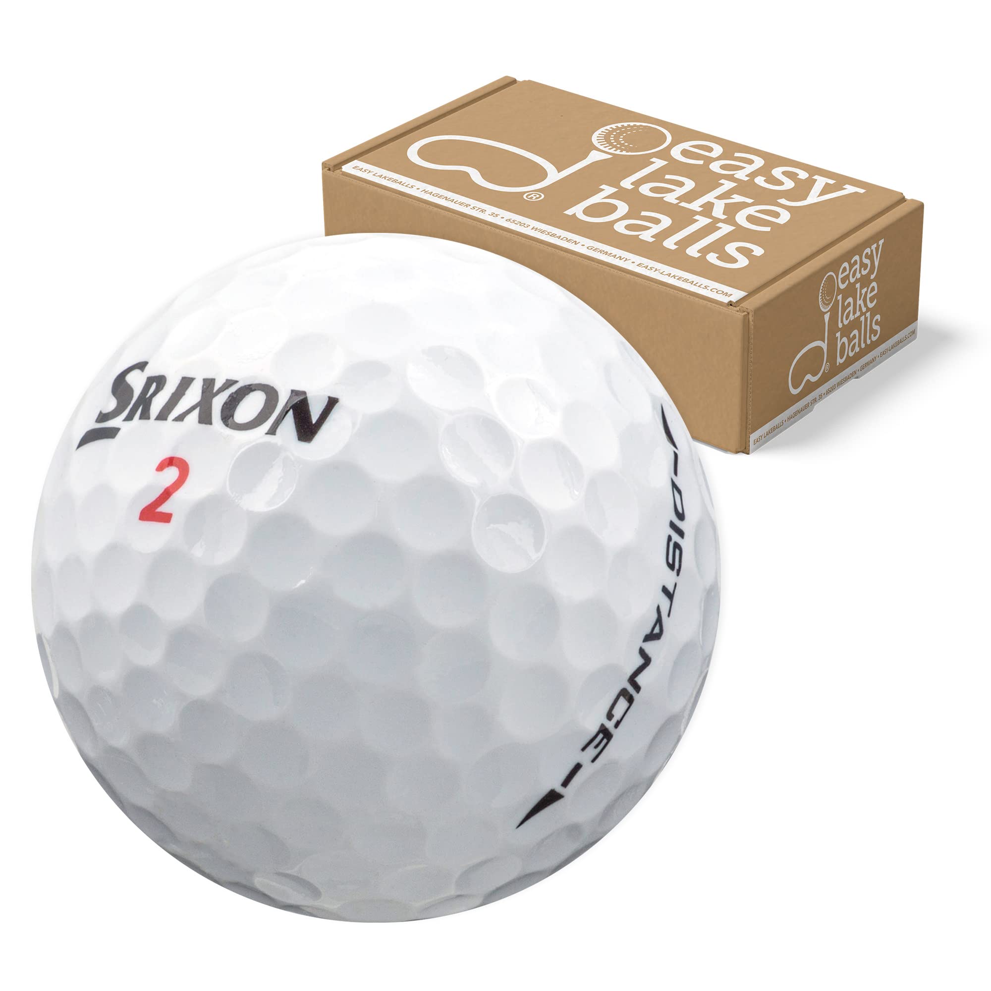 Easy Lakeballs 50 SRIXON Distance LAKEBALLS/GOLF BALLS - QUALITY AAA/AA - IN MESH BAG
