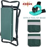 Artist Hand Garden Kneeler 2 in 1 Folding Seat with Tool Pouches & Handles view 4