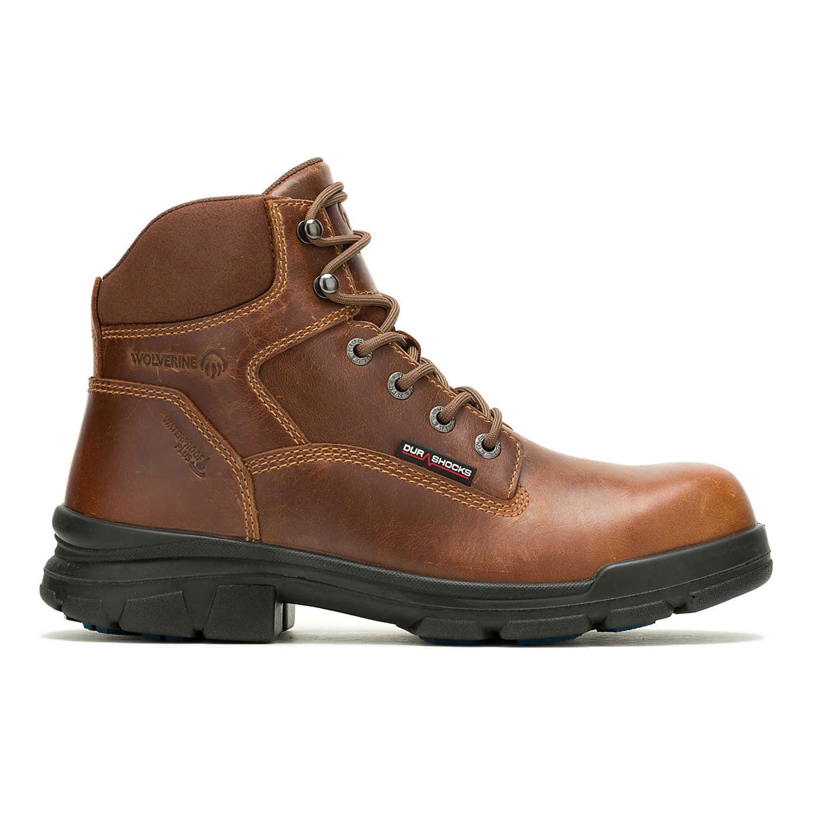 Wolverine Men’s Durashocks Sr Icon Waterproof 6″ Construction Boot, Tan, 9.5