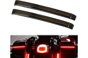 MOTOSIKLETA LED Saddlebag Tail Light with Running Brake Light and Sequential Turn Signal Lamp Fit for Harley Touring Street Glide Road King Road Glide Electra Glide Ultra Limited 2014-2023 (Black Lens)