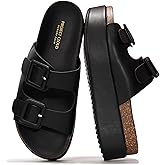 Project Cloud Platform Sandals Women - Plush & Soft Insole Wedge Slides for Women Footwear - Beach Essential Wedge Sandals for Women 2026 (Softy)