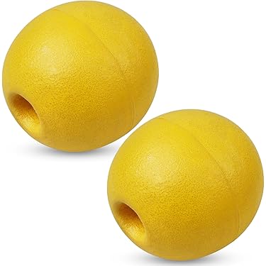 Poen 6 Pcs Buoys Float Rope Floats Marine, 4" X 3", 4/5" Hole Deep