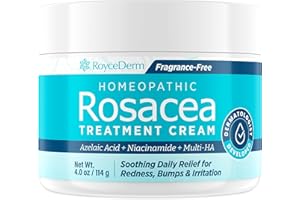 Roycederm Rosacea Treatment for Face with Azelaic Acid – Redness Relief & Corrector – Sensitive Skin Moisturizer for Redness, Bumps & Irritation with & Sulphur, Niacinamide, Centella & Ceramides