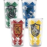 Tervis Harry Potter House Rules Made in USA Double Walled Insulated Tumbler Travel Cup Keeps Drinks Cold & Hot, 16oz - 4pk, Assorted